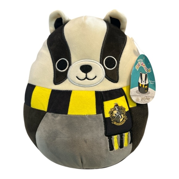 Squishmallows 12” Hufflepuff Badger Plush Harry Potter NWT - Picture 1 of 4